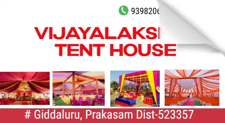 Vijayalakshmi Tent House in Giddalur