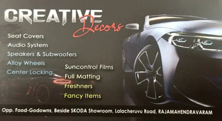 Creative Decors in Lalacheruvu Road