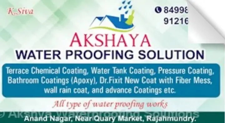 Akshaya Waterproofing Solutions in Danavai Peta