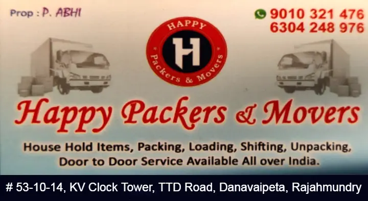 Happy Packers and Movers in Danavai Peta