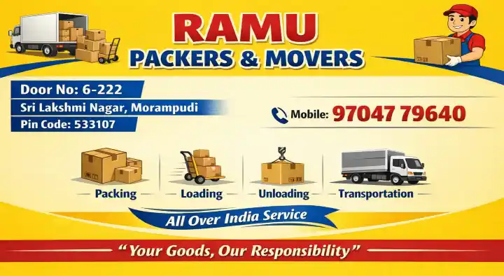 Ramu Packers and Movers in Morampudi