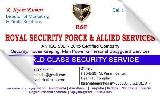 Royal Security Force and Allied Services in VL Puram