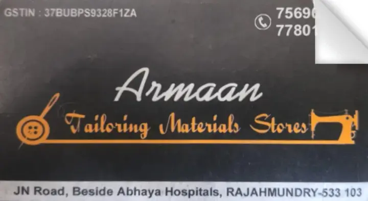 Arman Tailoring Materials Stores in JN Road