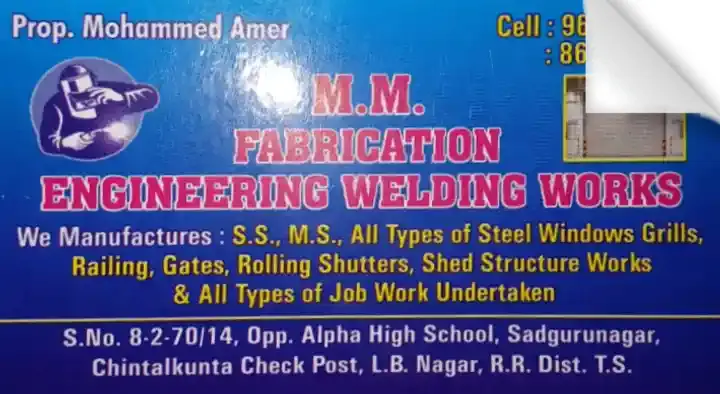 MM Fabrication Engineering Welding Works in LB Nagar