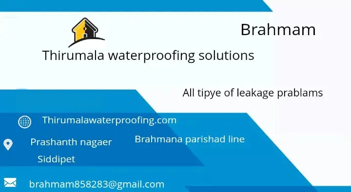 Thirumala Water Proofing Solutions in Prashanth Nagar