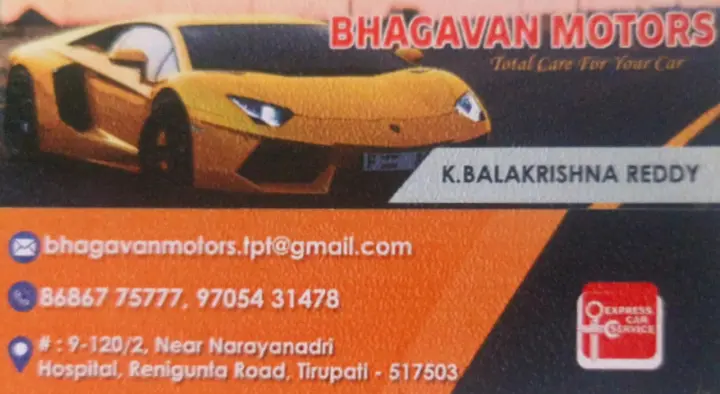 Bhagavan Motors in Renigunta Road