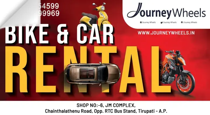 Journey Wheels Bike and Car Rentals in Kothapalli