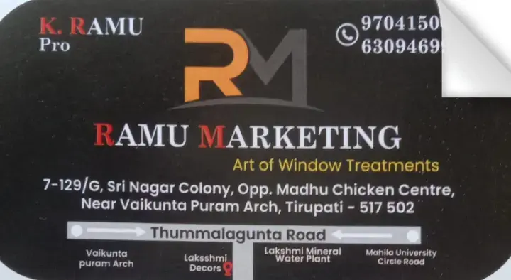 Ramu Marketing in Sri Nagar Colony