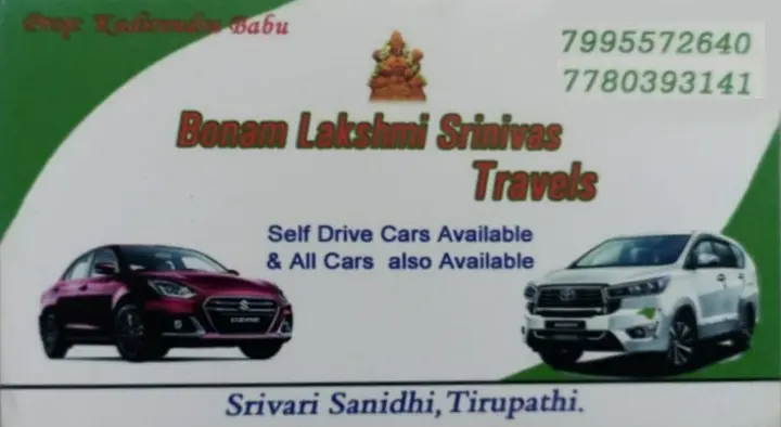 Bonam Lakshmi Srinivas Travels in Srivari Sanidhi
