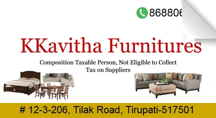 KKavitha Furnitures in Tilak Road