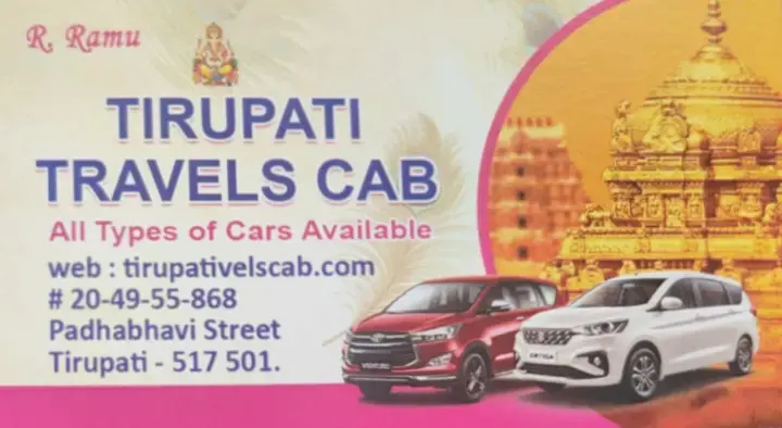 Tirupati Travels Cab in Padhabhavi Street