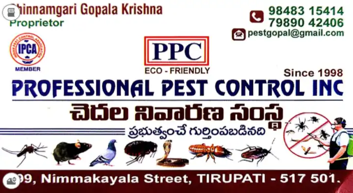 Professional Pest Control INC in Nimmakayala Street