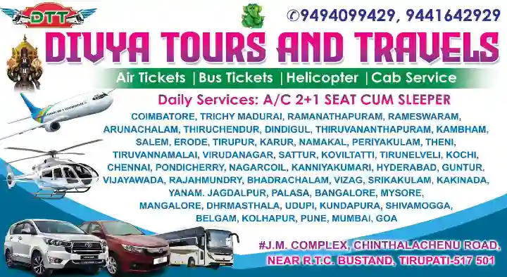 Divya Tours and Travels in Chintalachenu Road