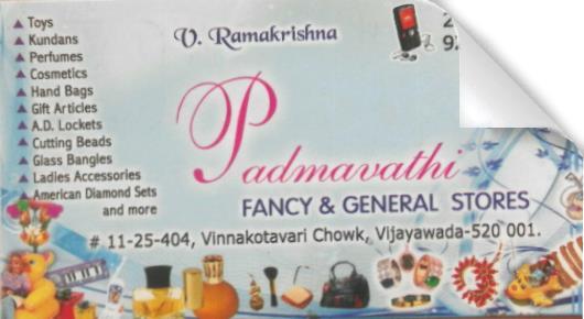 Padmavathi  Fancy General Stores in Vastralatha