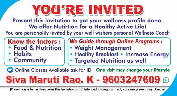 Herbalife Womens Mens Childrens Weight Loss/Gain/ Protein Shakes(Healthy Well Nutrition Club) in Vijayawada in Moghalarajpuram