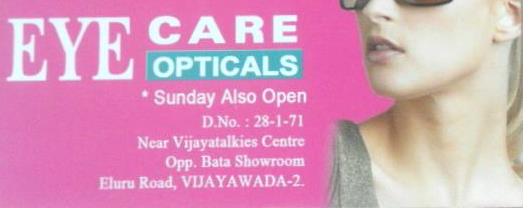 EYE Care Opticals in Eluru Road