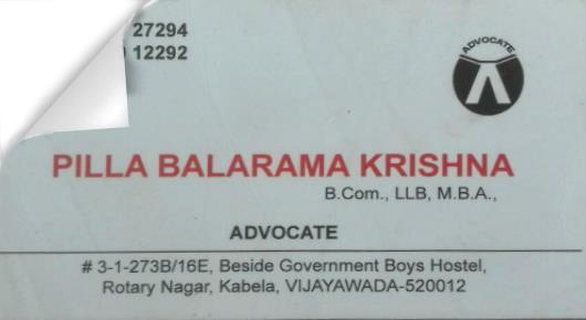 Pilla Balarama Krishna in Kabela