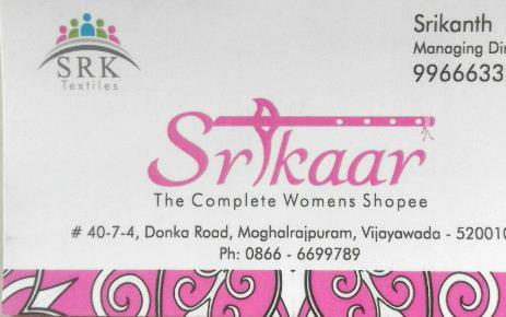 Srikaar in Moghalarajpuram