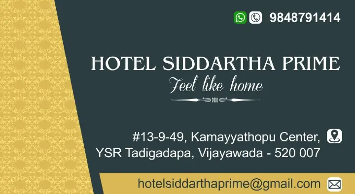 Hotel Siddharth Prime in Kamayyathopu Center