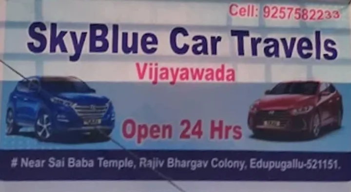 Sky Blue Car Travels in rajivbhargav colony