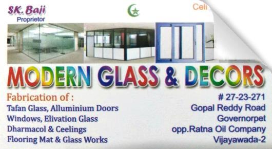 Modern Glass and Decors in Governorpet
