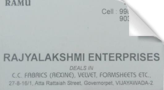 Rajyalakshmi Enterprises in Governorpet