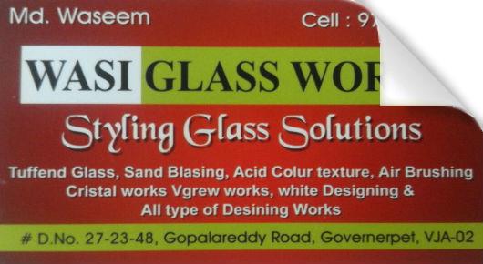 Wasi Glass Works in Governorpet