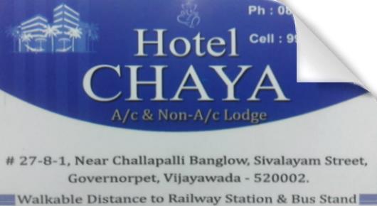 Hotel Chaya in Governorpet