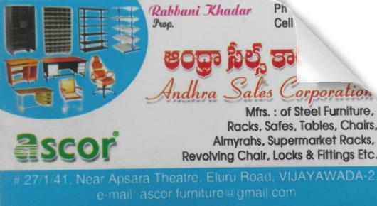Andhra Sales Corporation in Eluru Road