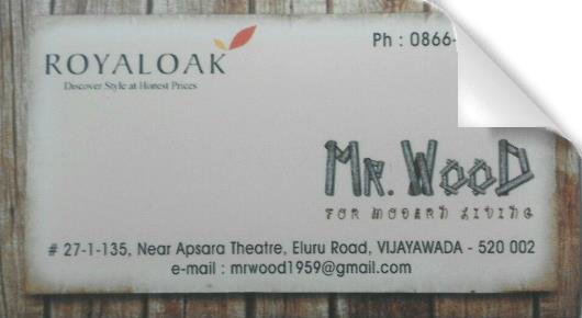 MR Wood in Eluru Road