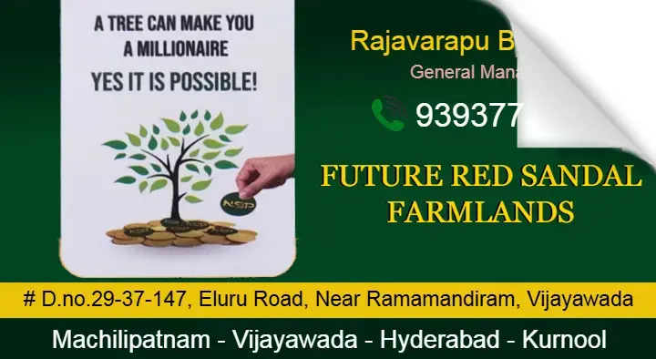 Future Red Sandal Farm Lands in Eluru Road