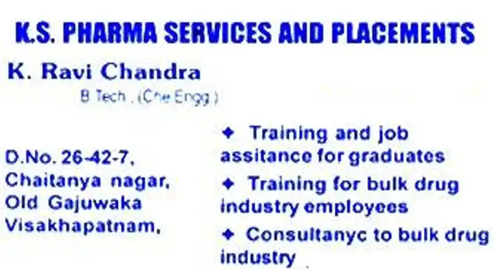 KS Pharma Services and Placements in Old Gajuwaka