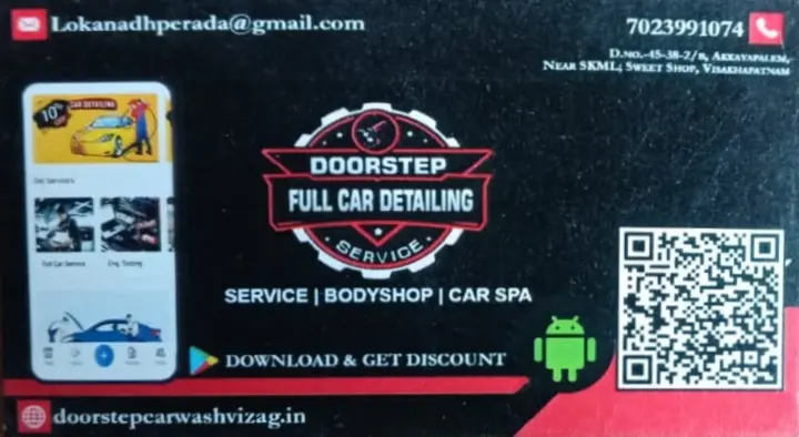 Doorstep Full Car Detailing Service in Akkayyapalem