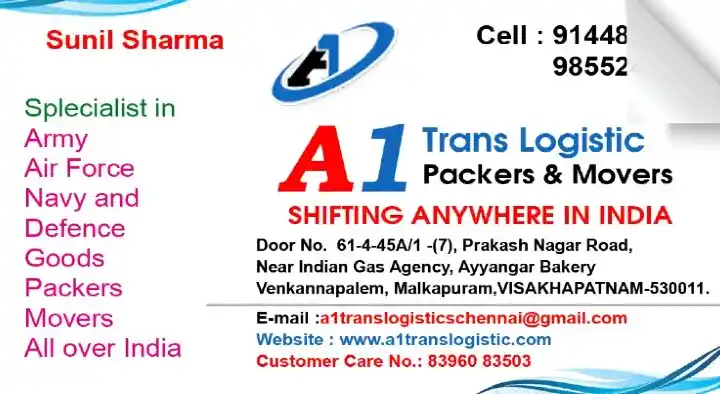A1TRANS Logistic Packers and Movers in Malkapuram