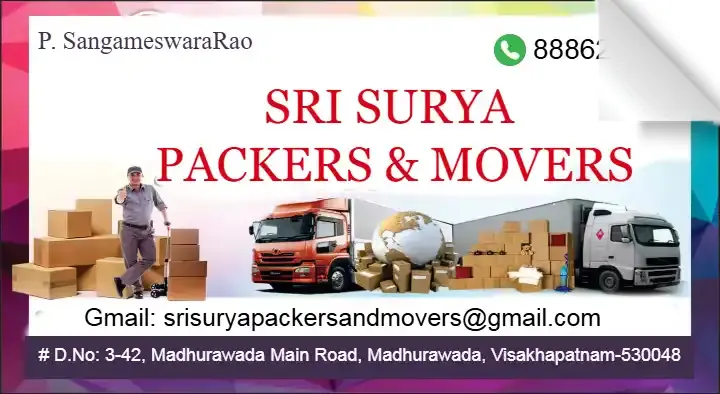 Sri Surya Packers and Movers in Madhurawada