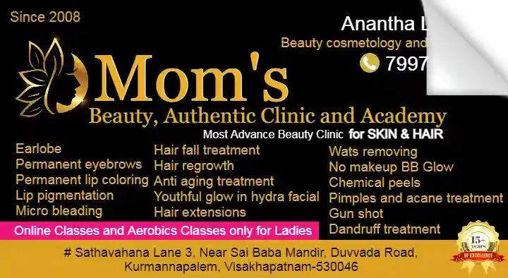 Moms Beauty Authentic Clinic and Academy in Kurmannapalem
