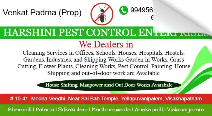 Harshini Pest Control Enterprises in NAD kotha road