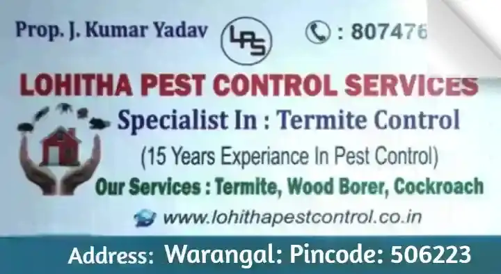 Lohitha Pest Control Services in Bus Stand