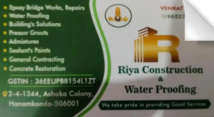 Riya Construction and Water Proofing in Hanamkonda