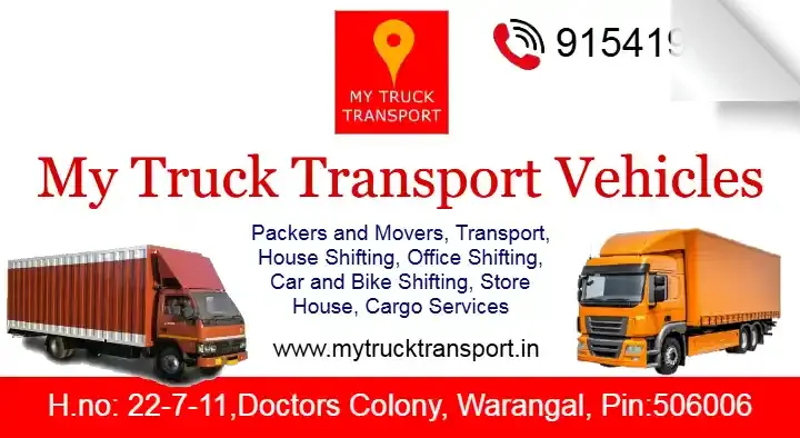 My Truck Transport Vehicles in Doctors Colony